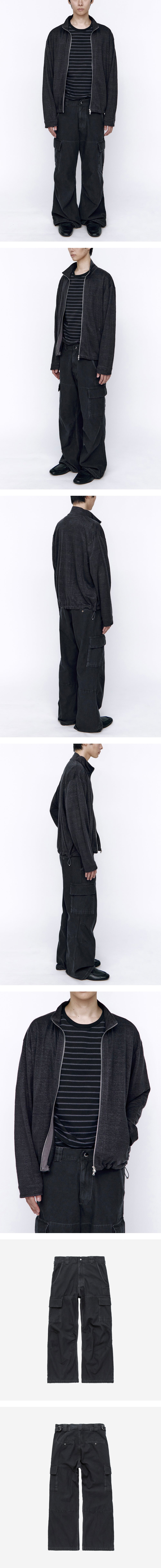 Polyteru - Loosed Cargo Pants (Washed Charcoal) product image 3 | TRAB K-Fashion Australia