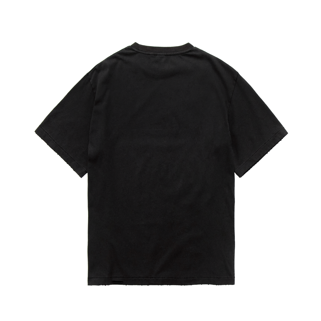 Polyteru - 1/2 Graphic T-Shirt 'Professor' Damaged (Bleached Black) product image 2 | TRAB K-Fashion Australia