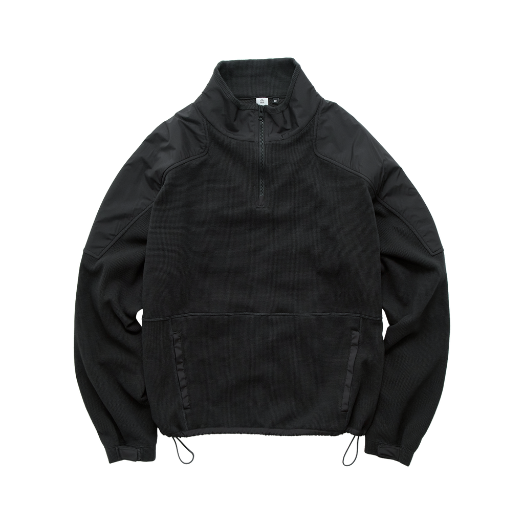 Polyteru - Commando Half Zip Sweat Black + (Charcoal) product image 1 | TRAB K-Fashion Australia