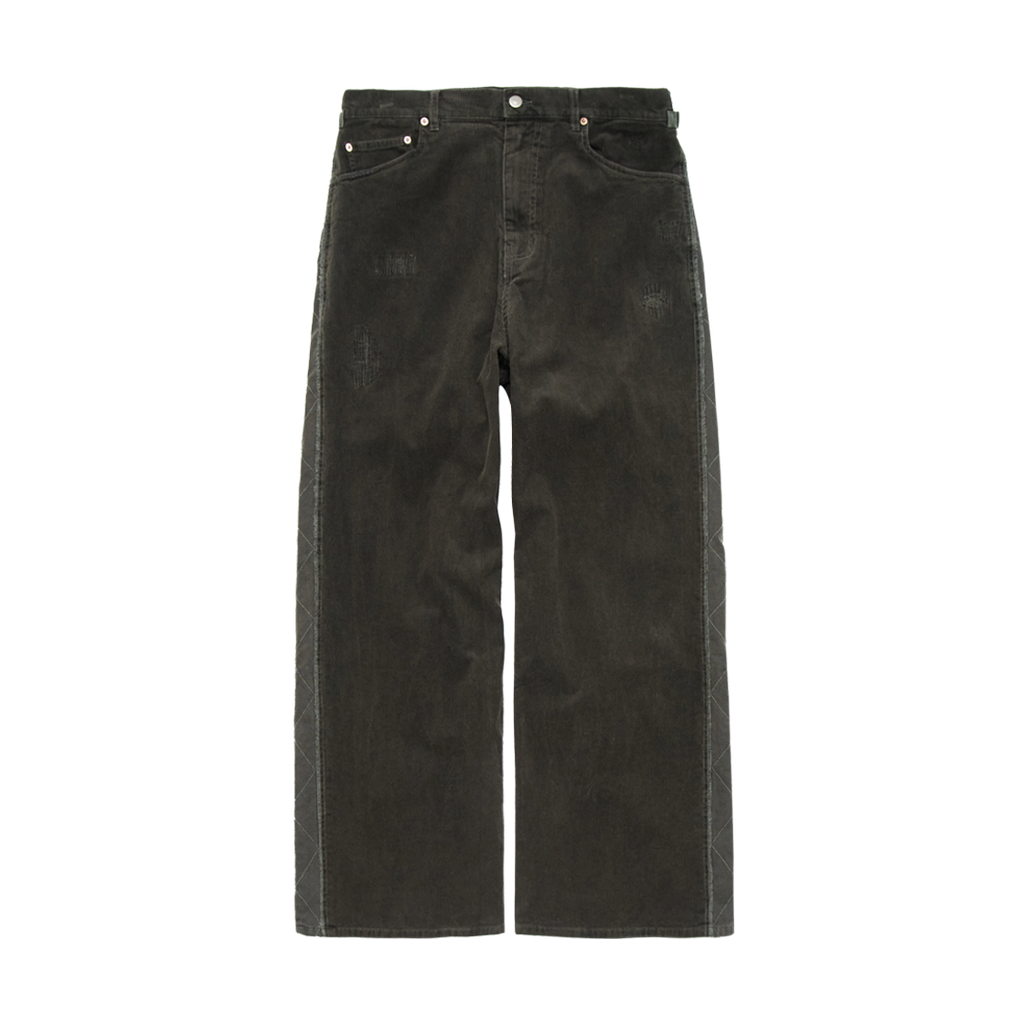 Polyteru - Rebuild Corduroy Gosima Pants (Olive Charcoal) product image 1 | TRAB K-Fashion Australia