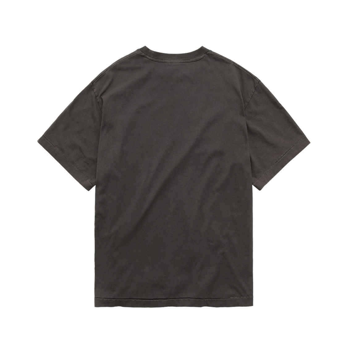 Polyteru - 1/2 Graphic T-Shirt 'Aura Button' Washed (Charcoal Brown) product image 2 | TRAB K-Fashion Australia