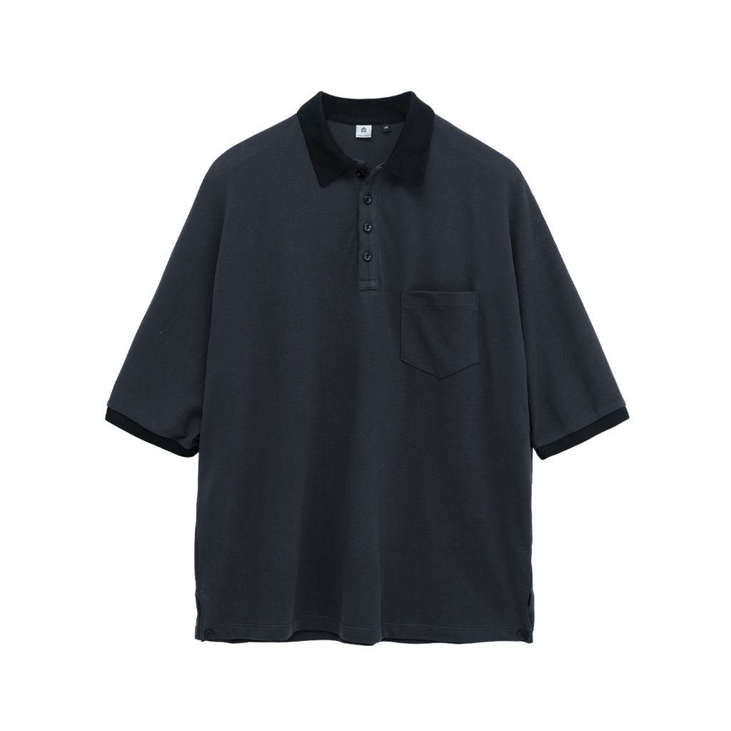 Polyteru - Loosed PK Tee (Charcoal Navy) product image 1 | TRAB K-Fashion Australia