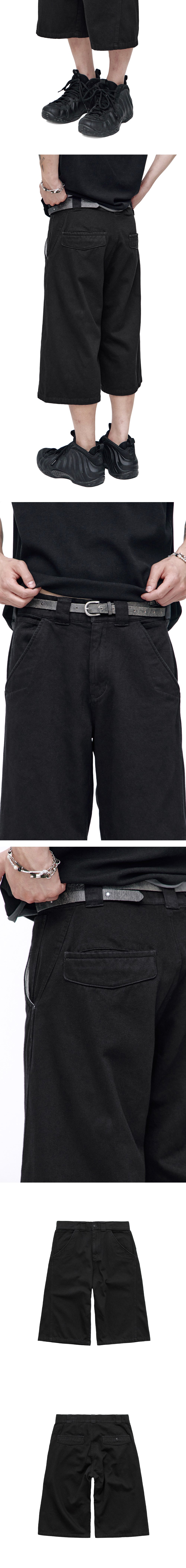 Polyteru - Half Slash Officer Pants (Black) product image 4 | TRAB K-Fashion Australia