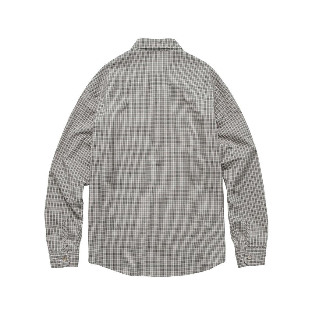 Polyteru - Loosed Check Shirts (Gray Beige) product image 2 | TRAB K-Fashion Australia