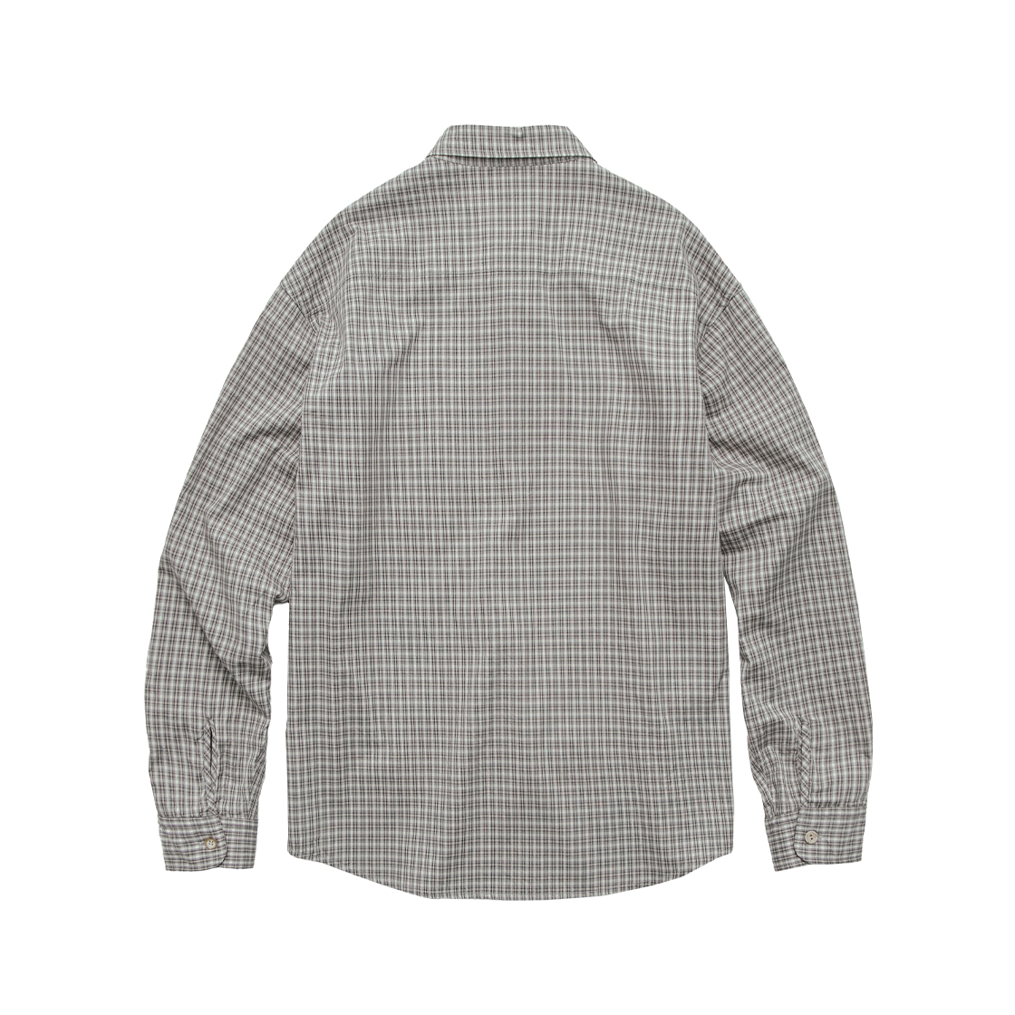 Polyteru - Loosed Check Shirts (Gray Beige) product image 2 | TRAB K-Fashion Australia