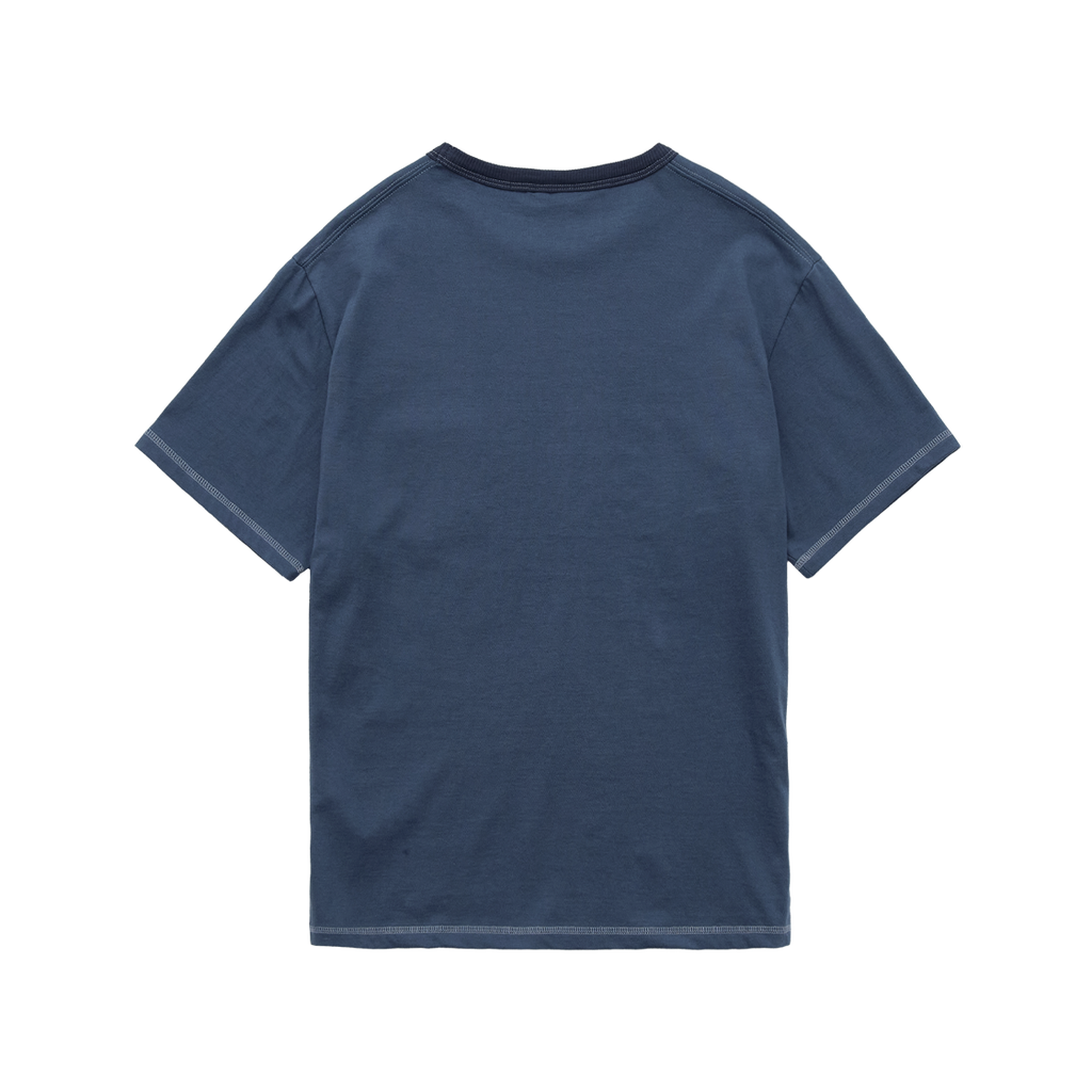 Polyteru - Stitched Pocket Tee (Indigo Blue) product image 2 | TRAB K-Fashion Australia