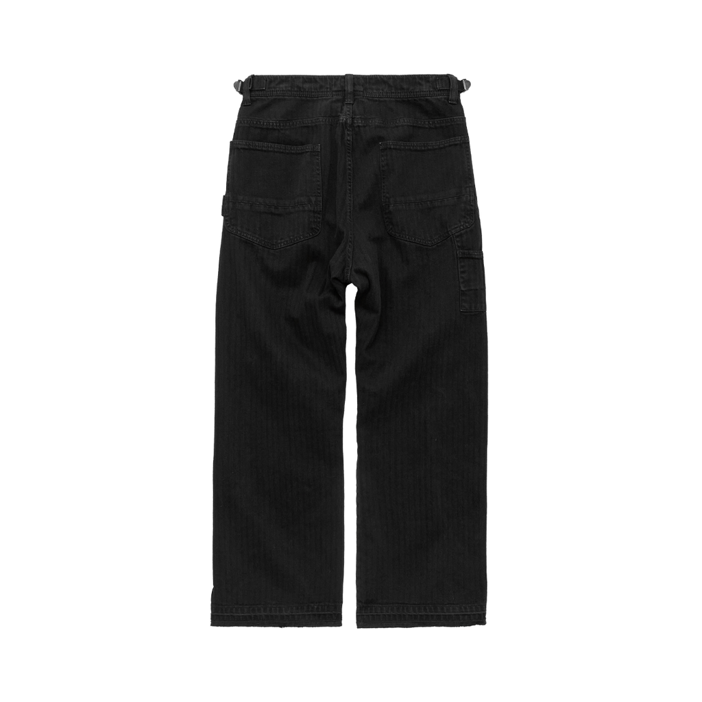 Polyteru - HBT Double Knee Pants (Washed Black) product image 2 | TRAB K-Fashion Australia