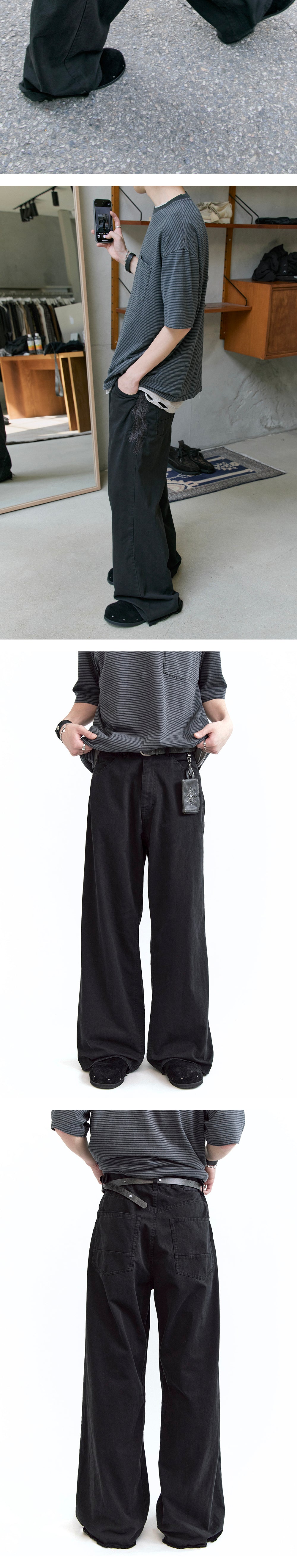 Polyteru - 1011 Feather Gosima Pants (Black) product image 4 | TRAB K-Fashion Australia