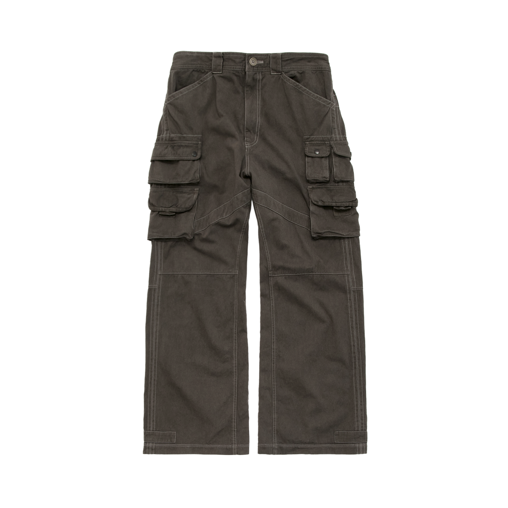 Polyteru - Vintage Multi Cargo Pants (Khaki Beige) product image 1 | TRAB K-Fashion Australia