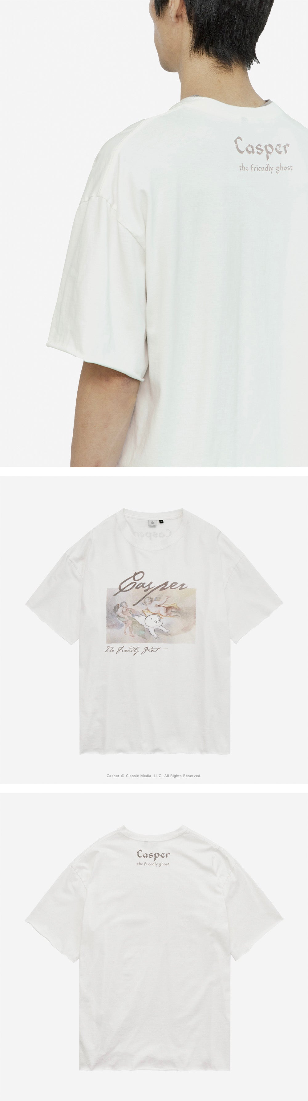 Polyteru - x Casper 1/2 Sleeves 'History' Raw Cut (Used White) product image 5 | TRAB K-Fashion Australia