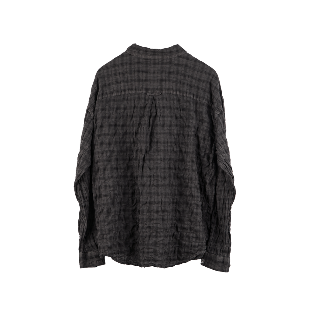 Polyteru - Country Check Shirt (Charcoal Brown) product image 2 | TRAB K-Fashion Australia