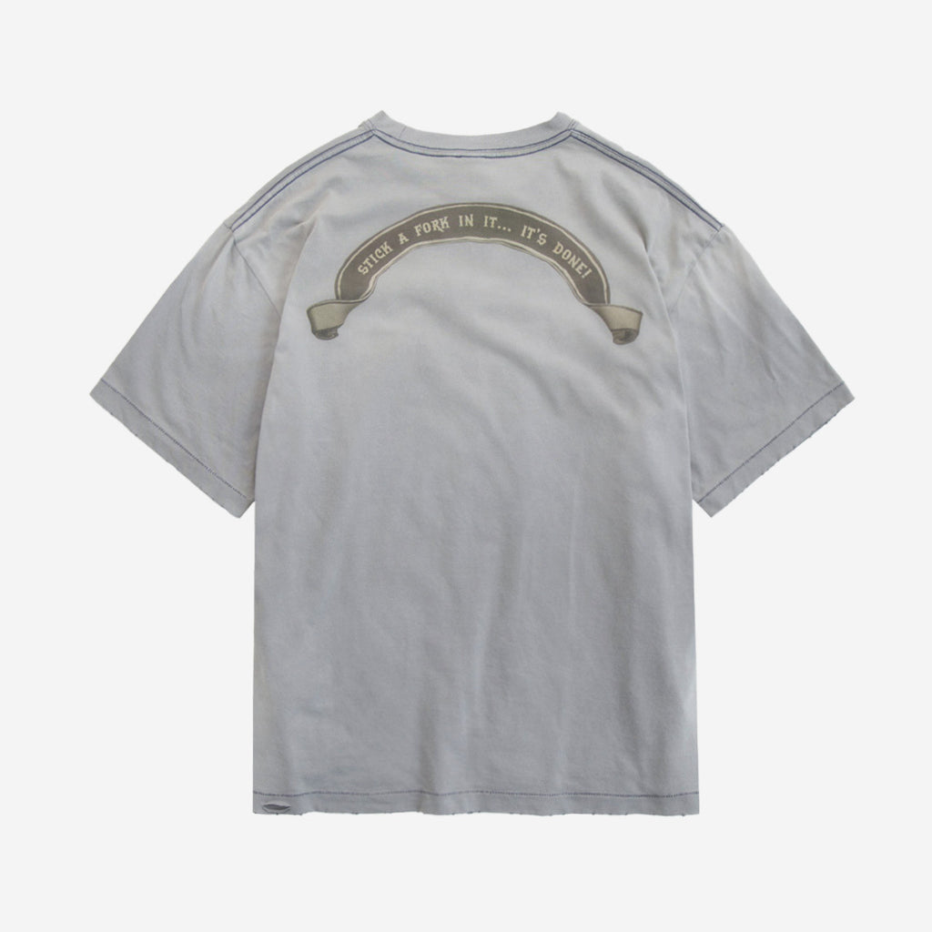Polyteru - x Hot Stuff 1/2 Sleeves 'Reverse Star' Hard (Washed Blue) product image 2 | TRAB K-Fashion Australia