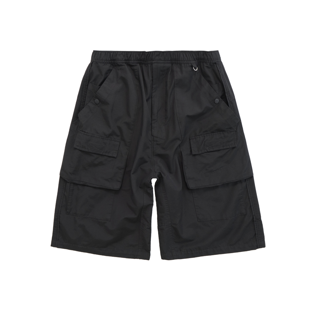 Polyteru - Front Cargo 1/2 Pants (Black) product image 1 | TRAB K-Fashion Australia