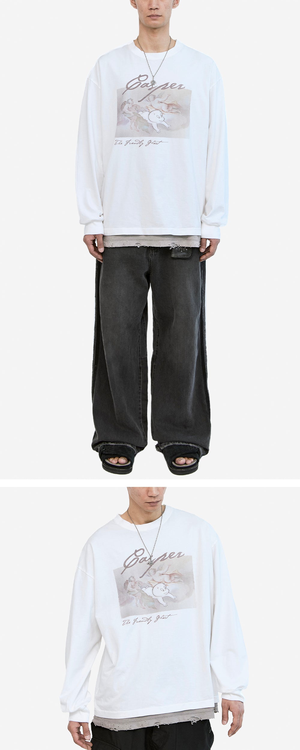 Polyteru - x Casper Long Sleeves 'History' (Used White) product image 2 | TRAB K-Fashion Australia