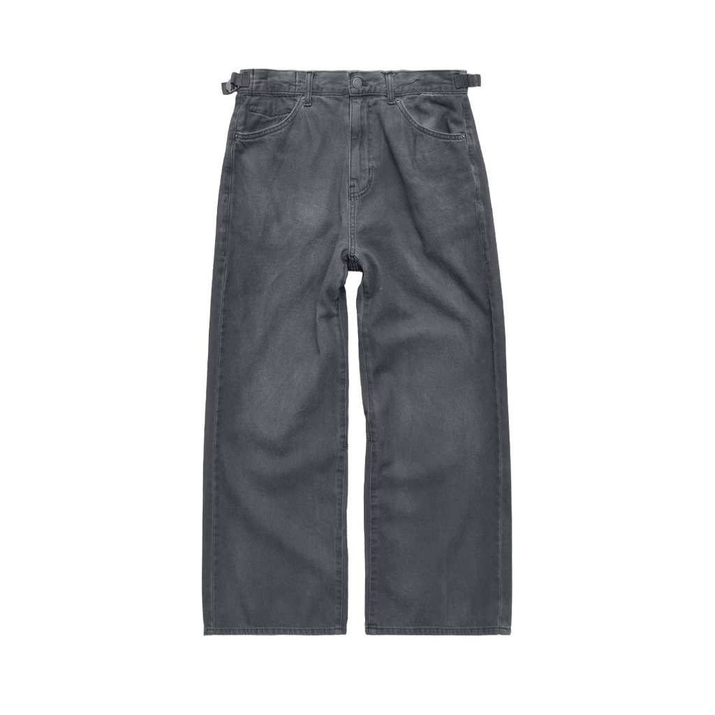Polyteru - Coated Gosima Denim Pants 1% (Blue Charcoal) product image 1 | TRAB K-Fashion Australia