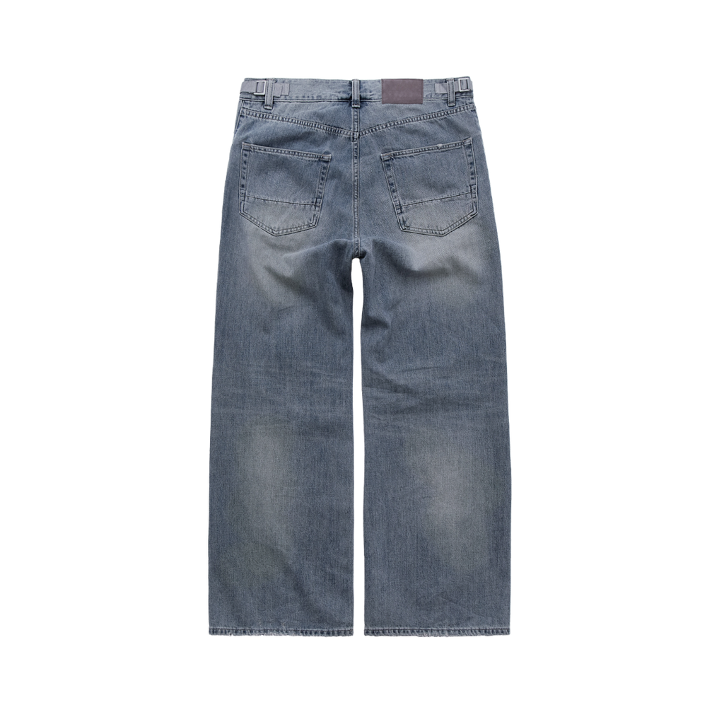 Polyteru - Gosima Denim Pants Knee Patch 1.2V (Vintage Blue) product image 2 | TRAB K-Fashion Australia