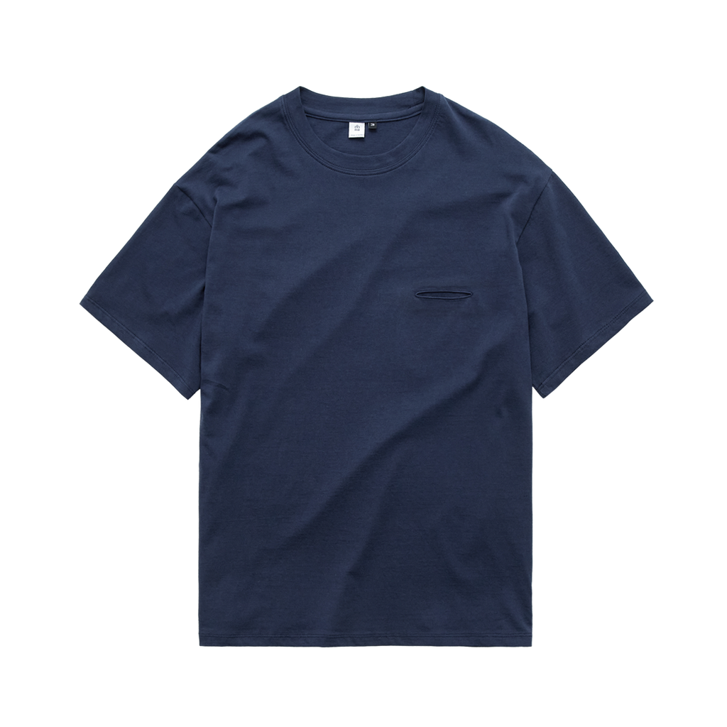 Polyteru - Slash Cut T-Shirt (Cobalt Blue) product image 1 | TRAB K-Fashion Australia