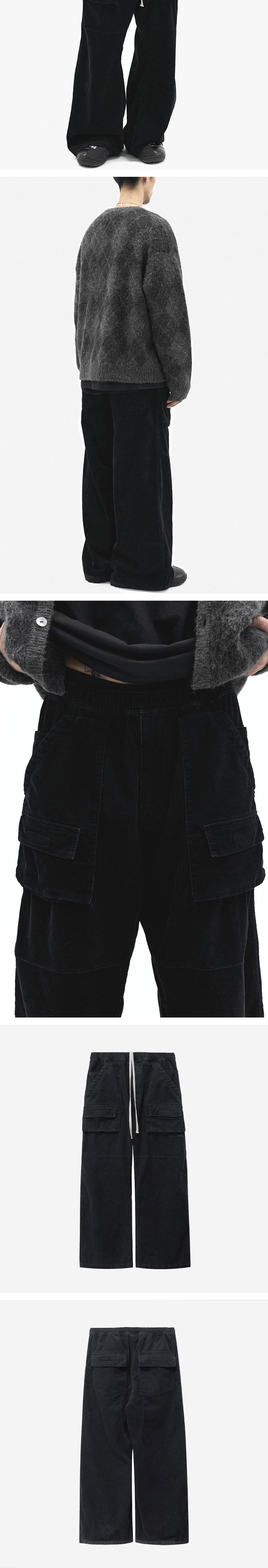 Polyteru - Heavy Front Cargo (Pajama Black) product image 3 | TRAB K-Fashion Australia