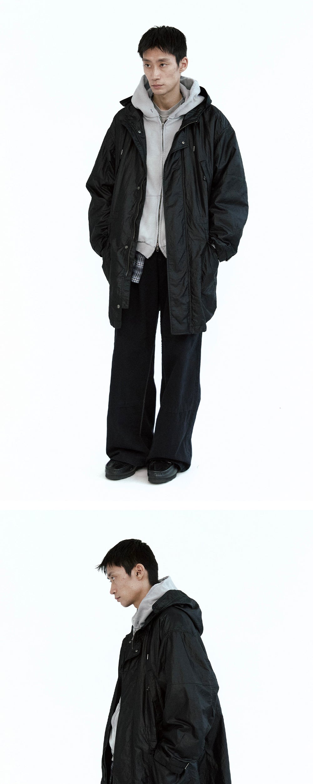 Polyteru - 64 Dell Long Parka (Black) product image 2 | TRAB K-Fashion Australia