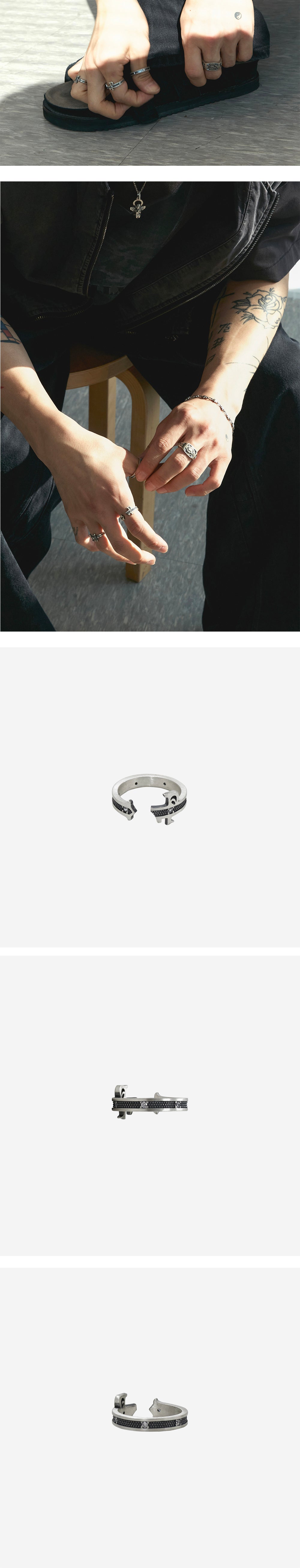 Polyteru - 925 Silver Ring 001 (Symbol P) product image 4 | TRAB K-Fashion Australia