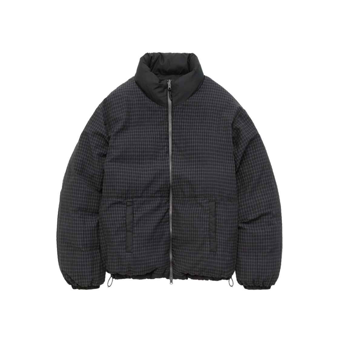 Polyteru - Reversible Puffer Jacket Sage + (Charcoal Check) product image 1 | TRAB K-Fashion Australia
