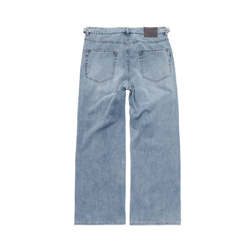 Polyteru - Uncle Cut Denim Jeans Washed (Light Blue) product image 2 | TRAB K-Fashion Australia