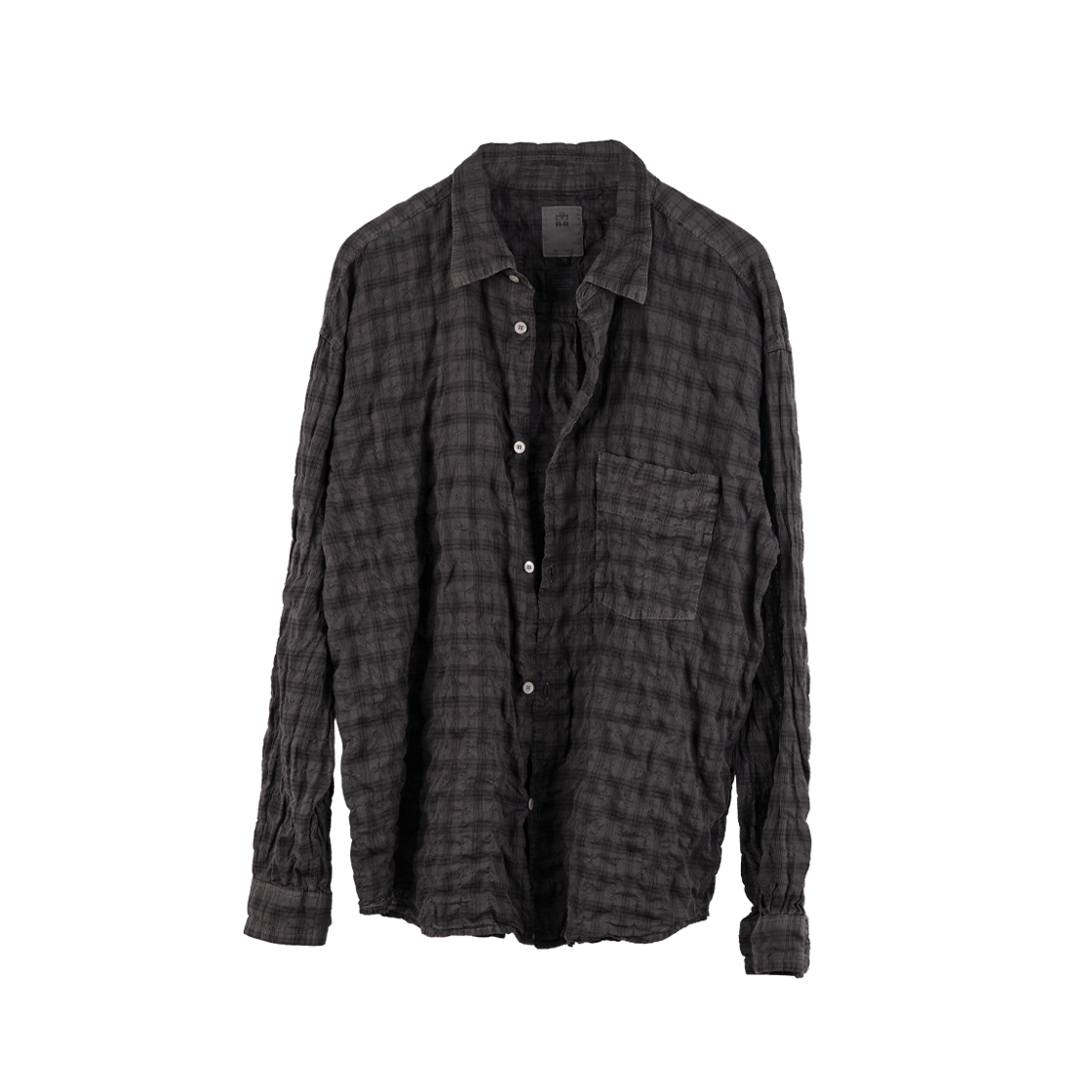 Polyteru - Country Check Shirt (Charcoal Brown) product image 1 | TRAB K-Fashion Australia