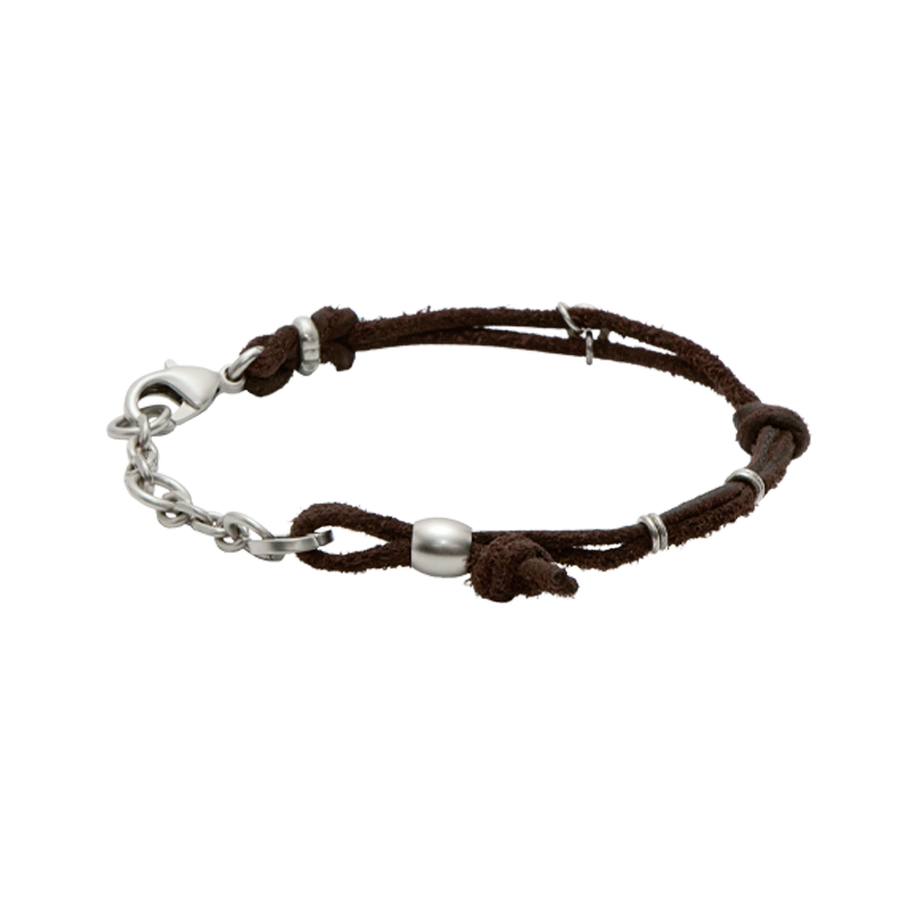 Polyteru - Double Strand Leather Bracelet (Brown) product image 1 | TRAB K-Fashion Australia