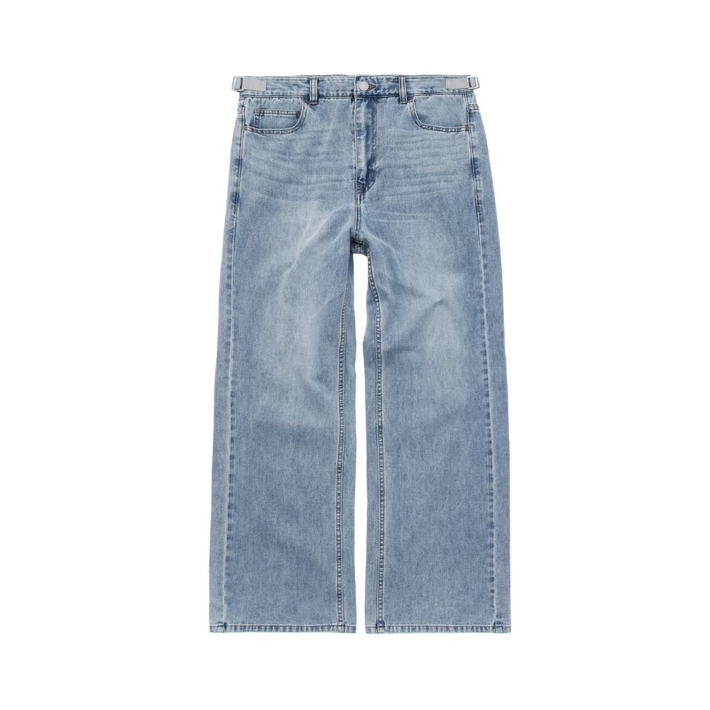 Polyteru - Uncle Cut Denim Jeans Washed (Light Blue) product image 1 | TRAB K-Fashion Australia