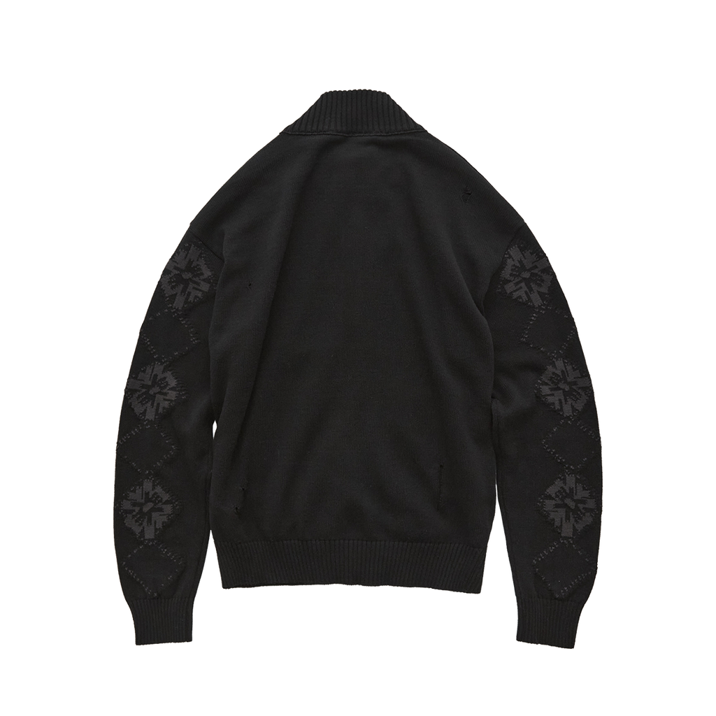 Polyteru - Button Up Cardigan Ethnic Sleeves (Black) product image 1 | TRAB K-Fashion Australia