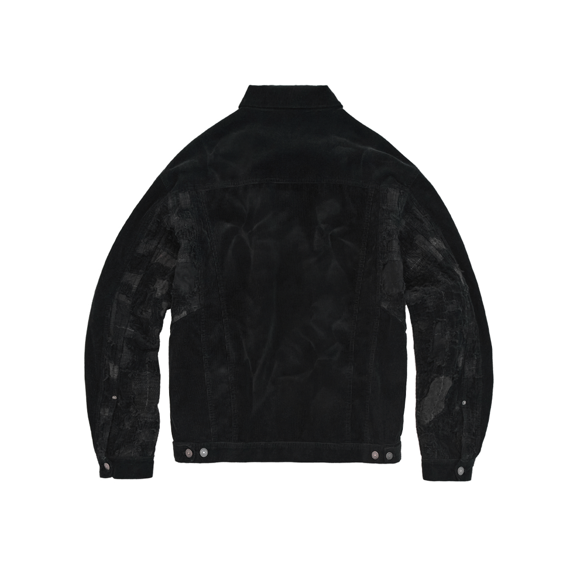 Polyteru - Half Boro Trucker Jacket (Black) product image 2 | TRAB K-Fashion Australia