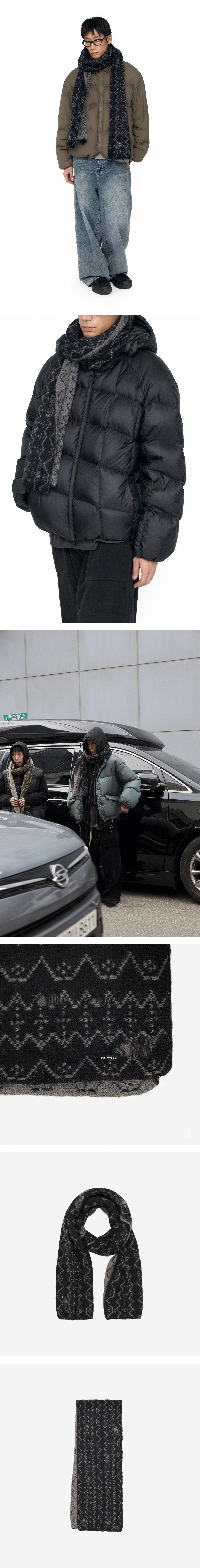 Polyteru - Ethnic Pattern Muffler (Black) product image 4 | TRAB K-Fashion Australia