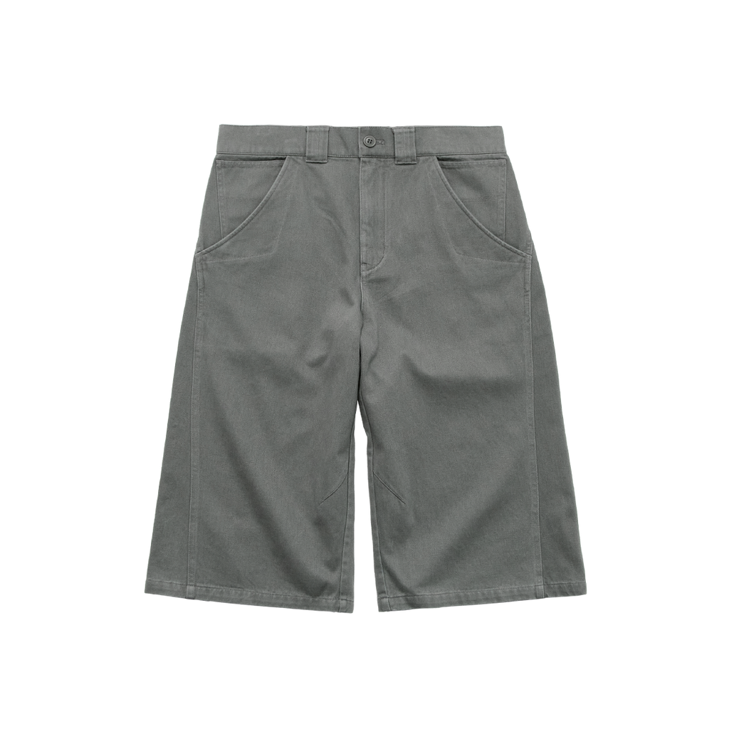 Polyteru - Half Slash Officer Pants (Khaki Gray) product image 1 | TRAB K-Fashion Australia