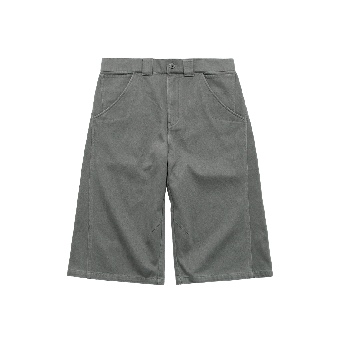 Polyteru - Half Slash Officer Pants (Khaki Gray) product image 1 | TRAB K-Fashion Australia