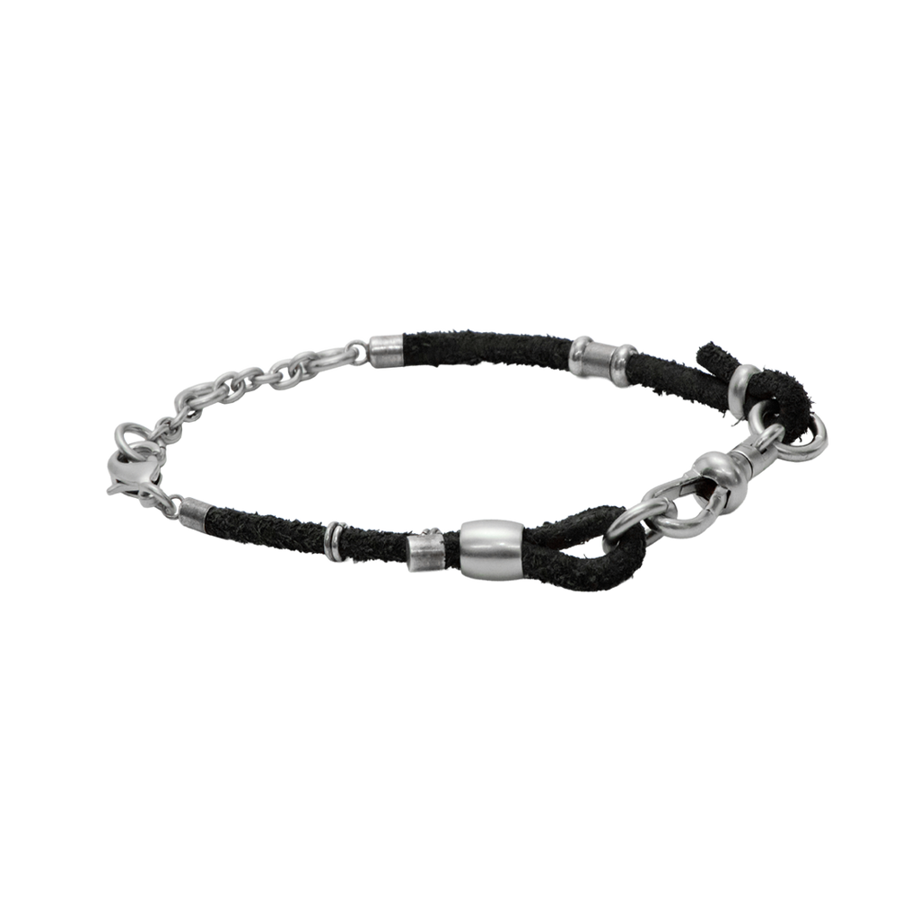 Polyteru - Single Strand Leather Bracelet (Black) product image 1 | TRAB K-Fashion Australia