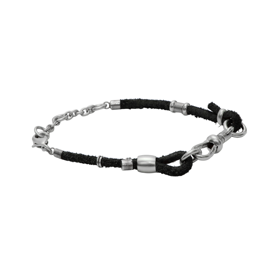 Polyteru - Single Strand Leather Bracelet (Black) product image 1 | TRAB K-Fashion Australia