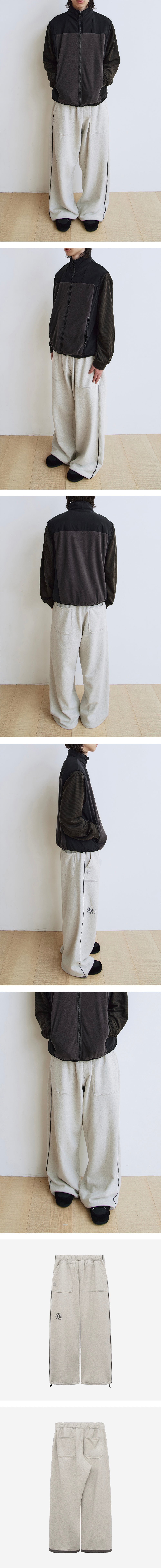 Polyteru - 1011 Fatigue Sweatpants 1.2v (Oatmeal) product image 3 | TRAB K-Fashion Australia