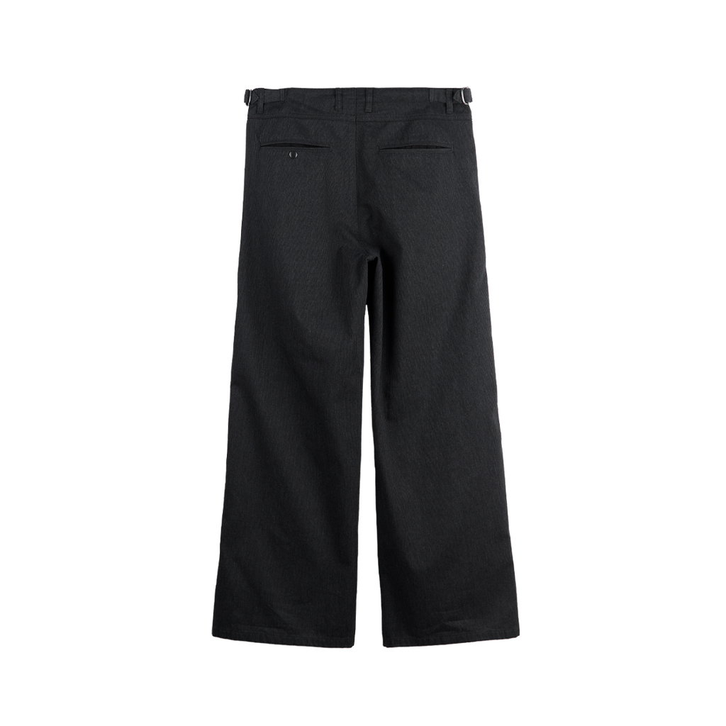 Polyteru - Textured Officer Pants 1.2v (Charcoal Striped) product image 2 | TRAB K-Fashion Australia