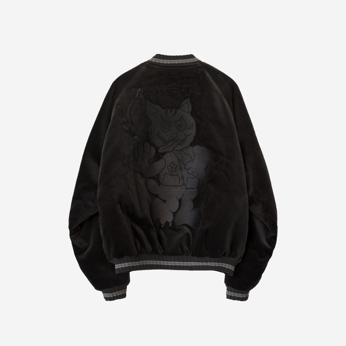 Polyteru - HANK Velvet Souvenir Jacket (Brown) product image 2 | TRAB K-Fashion Australia