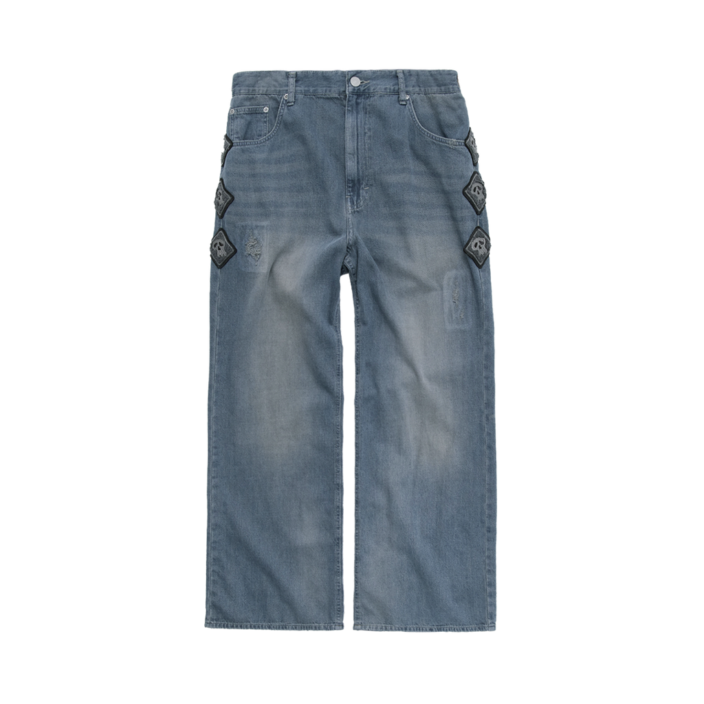 Polyteru - HANK Narrow Gosima Denim Pants (Light Blue) product image 1 | TRAB K-Fashion Australia
