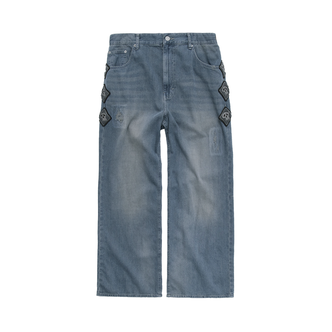 Polyteru - HANK Narrow Gosima Denim Pants (Light Blue) product image 1 | TRAB K-Fashion Australia