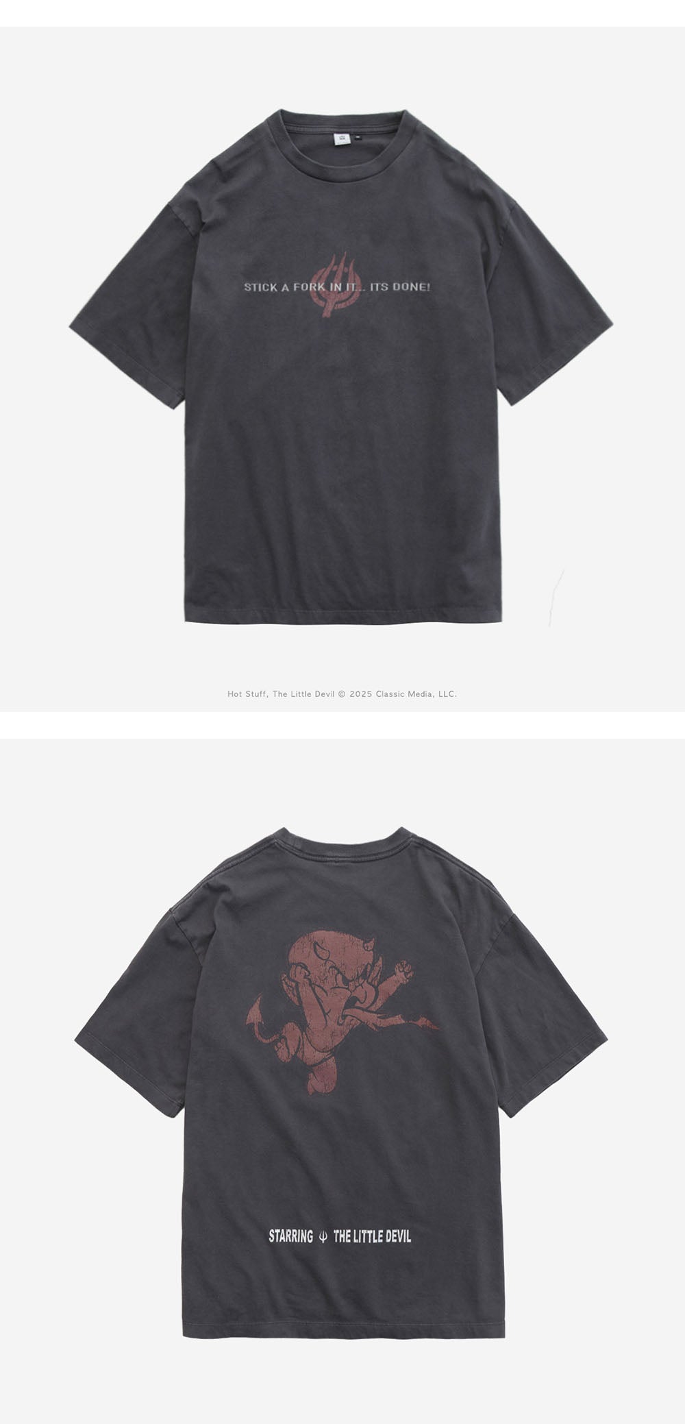 Polyteru - x Hot Stuff 1/2 Sleeves Lettering (Purple Gray) product image 5 | TRAB K-Fashion Australia
