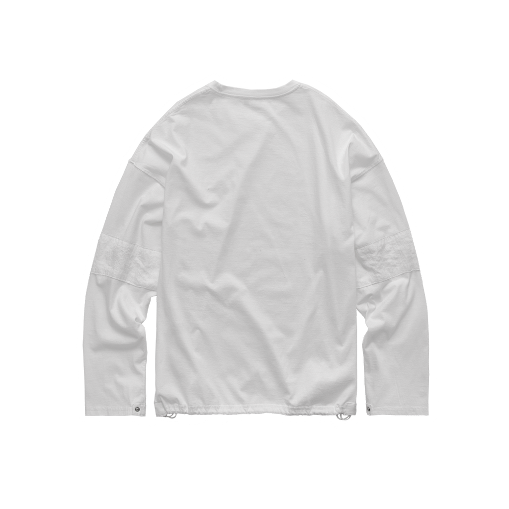 Polyteru - Boarder Long Sleeves (White) product image 2 | TRAB K-Fashion Australia