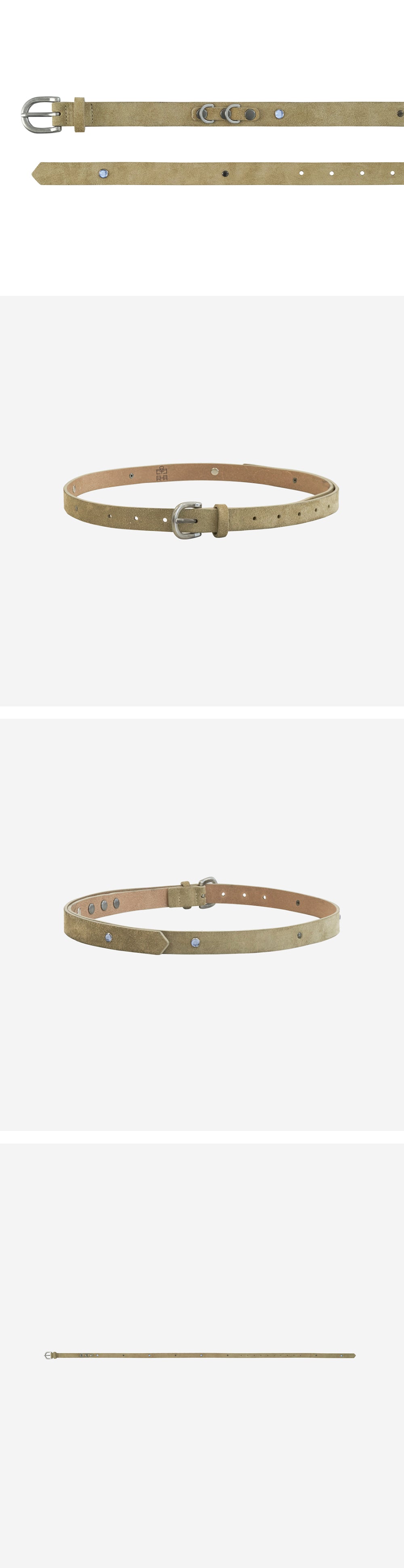 Polyteru - Suede Belt Beige 002 (Gemstone) product image 4 | TRAB K-Fashion Australia