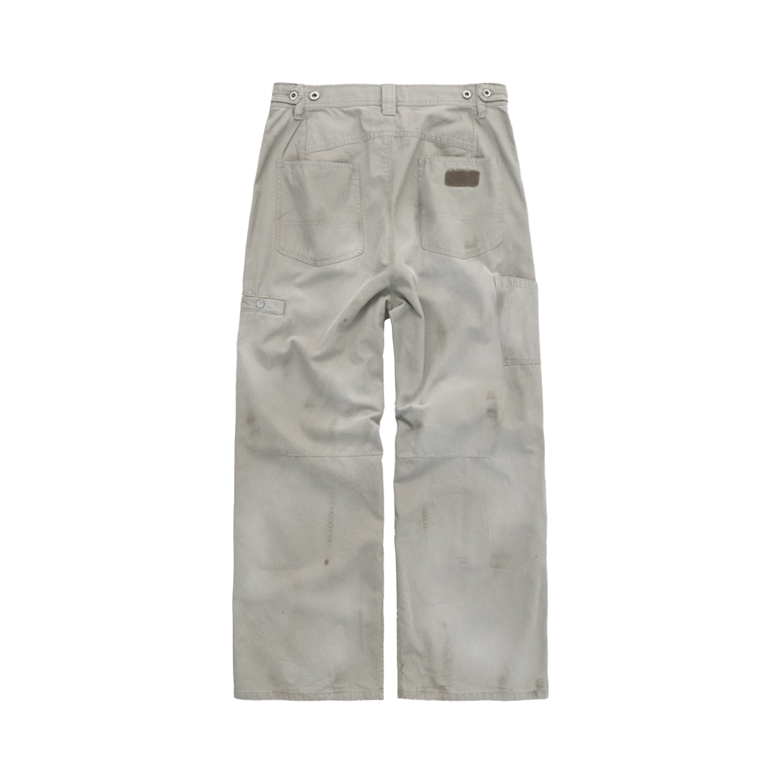 Polyteru - Hard Washed Double Knee Pants (Light Gray) product image 2 | TRAB K-Fashion Australia