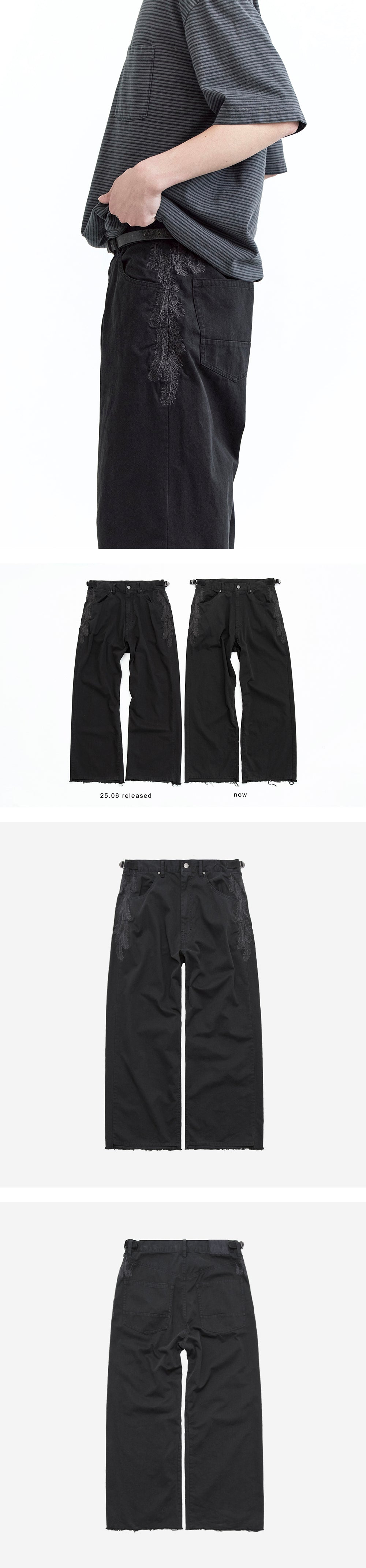 Polyteru - 1011 Feather Gosima Pants (Black) product image 5 | TRAB K-Fashion Australia