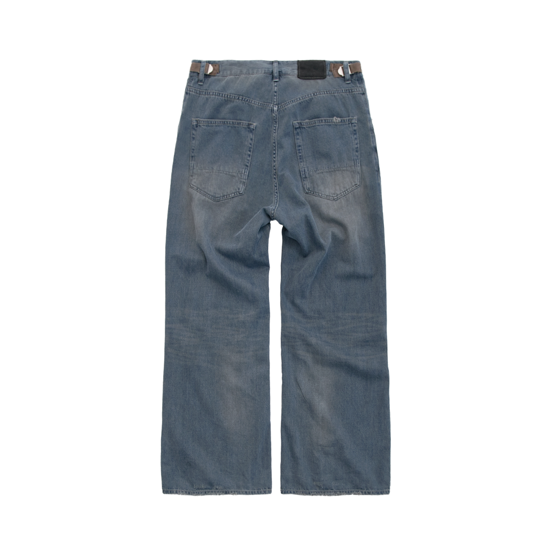 Polyteru - Gosima Denim Pants Knee Patch (Light Blue) product image 2 | TRAB K-Fashion Australia