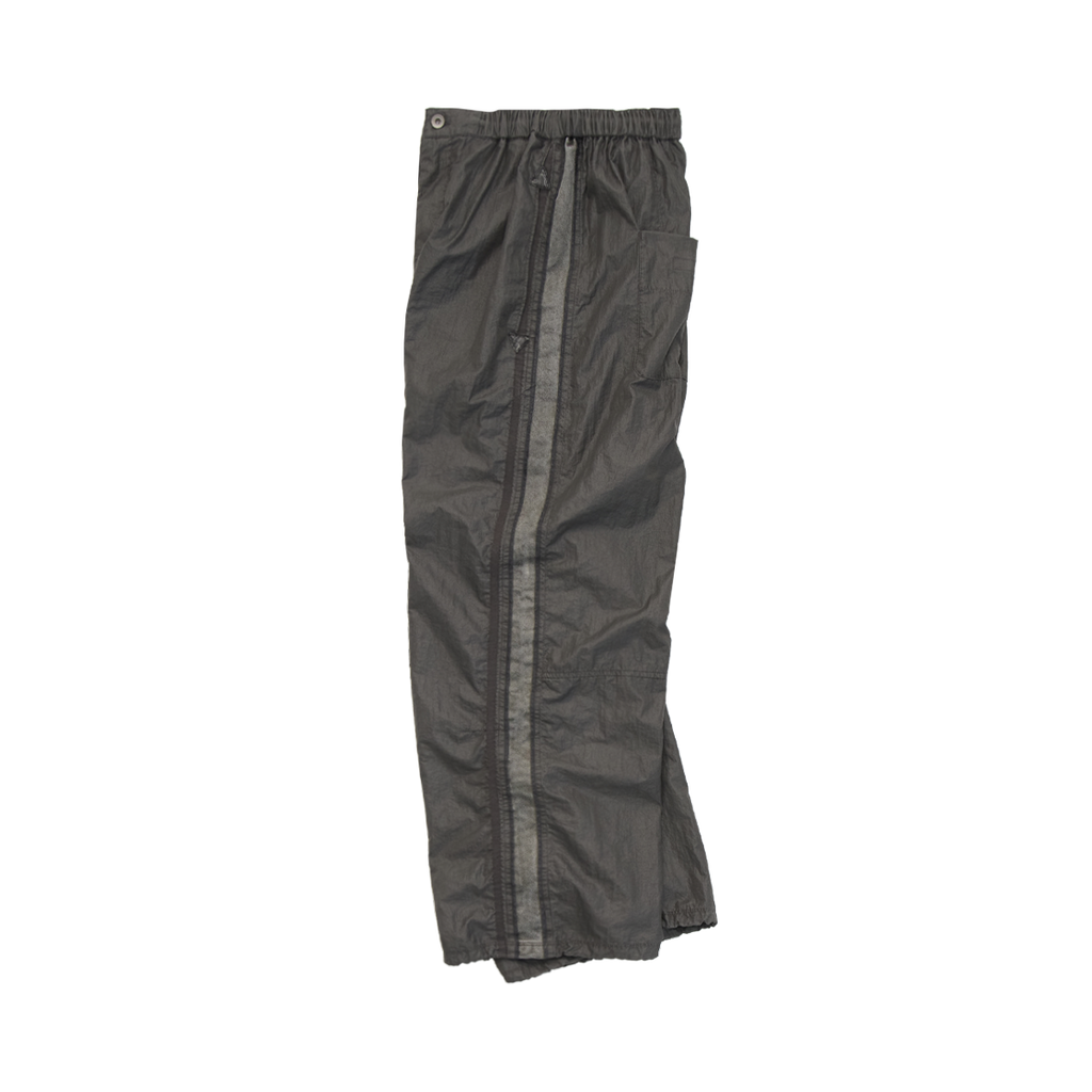 Polyteru - Glossy Track Pants (Khaki Gray) product image 2 | TRAB K-Fashion Australia