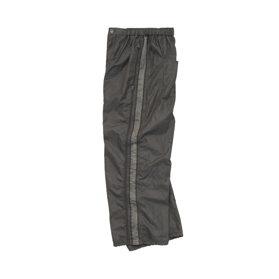 Polyteru - Glossy Track Pants (Khaki Gray) product image 2 | TRAB K-Fashion Australia