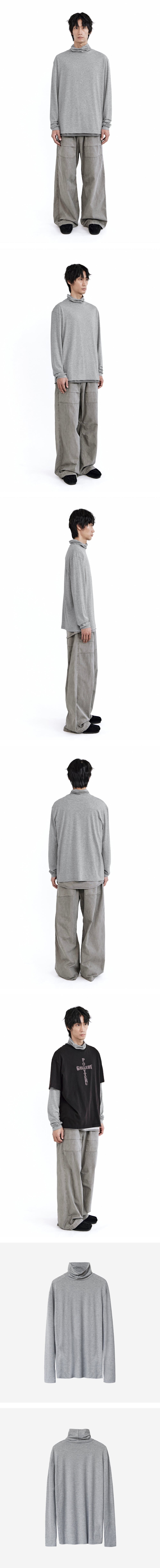 Polyteru - Turtle Neck Sleeve (Melange Gray) product image 3 | TRAB K-Fashion Australia